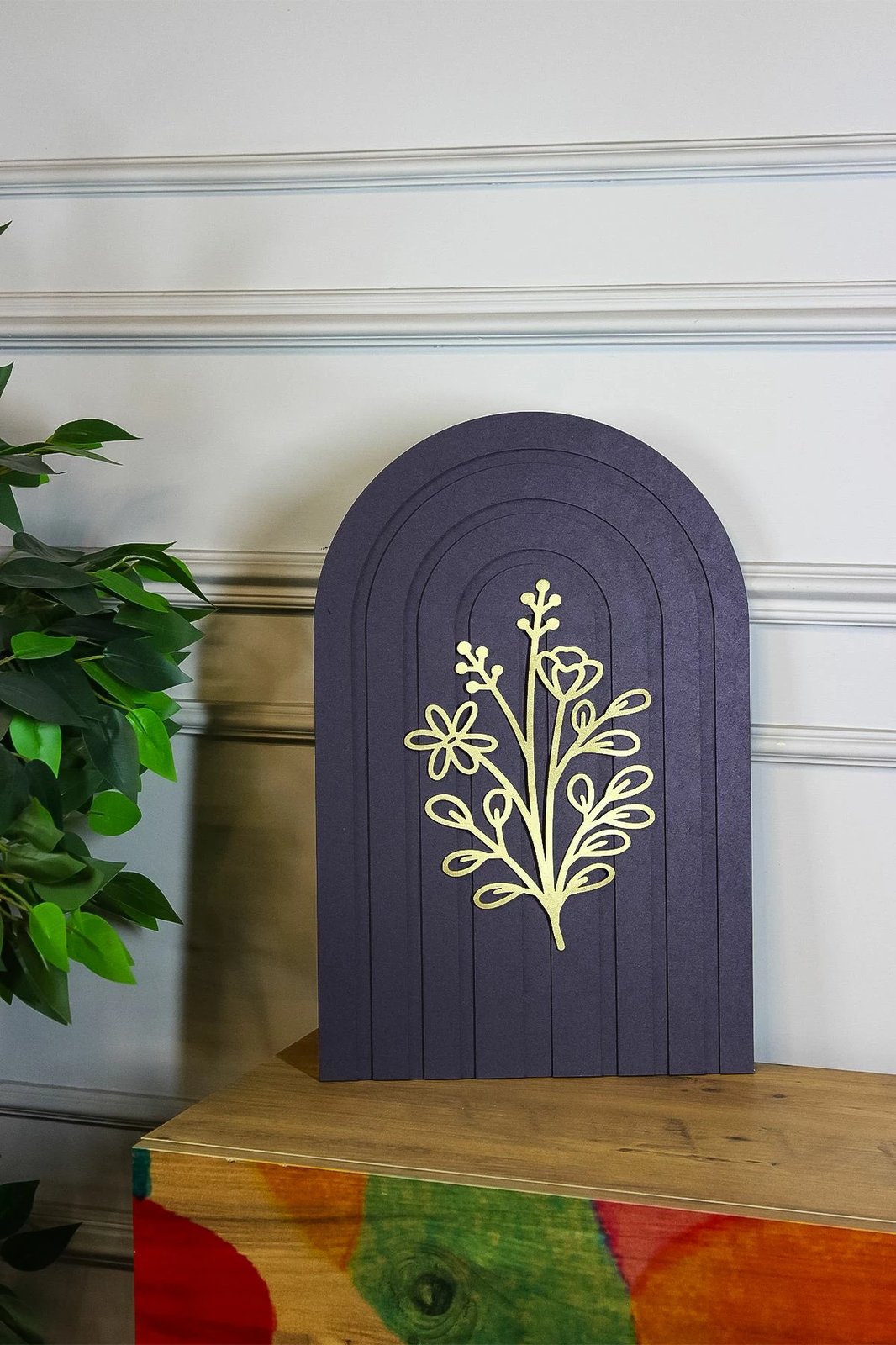 Pikturë dekorative për mur, Wallity, Ersy3Doval8-1828, shumëngjyrëshe, 18x28x2cm