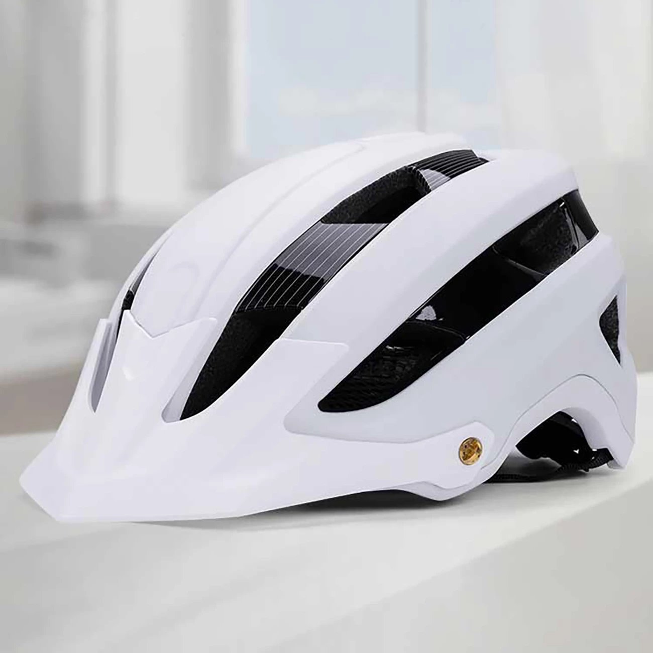 Helmetë biçiklete MTB, Wozinsky HT-001VCB, madhësi L (57-62 cm), e zezë dhe e bardhë