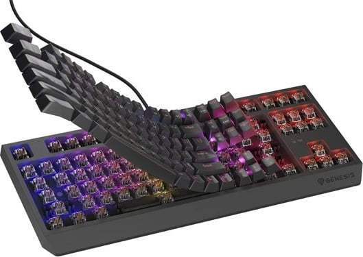 Tastierë mekanike Genesis Thor 230 TKL, Outemu Brown, RGB, anglisht, e zezë Tastierë mekanike Genesis Thor 230 TKL, Outemu Brown, RGB, anglisht, e zezë