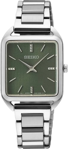 Orë dore SEIKO SWR075P1, e argjendtë me ekran të gjelbër