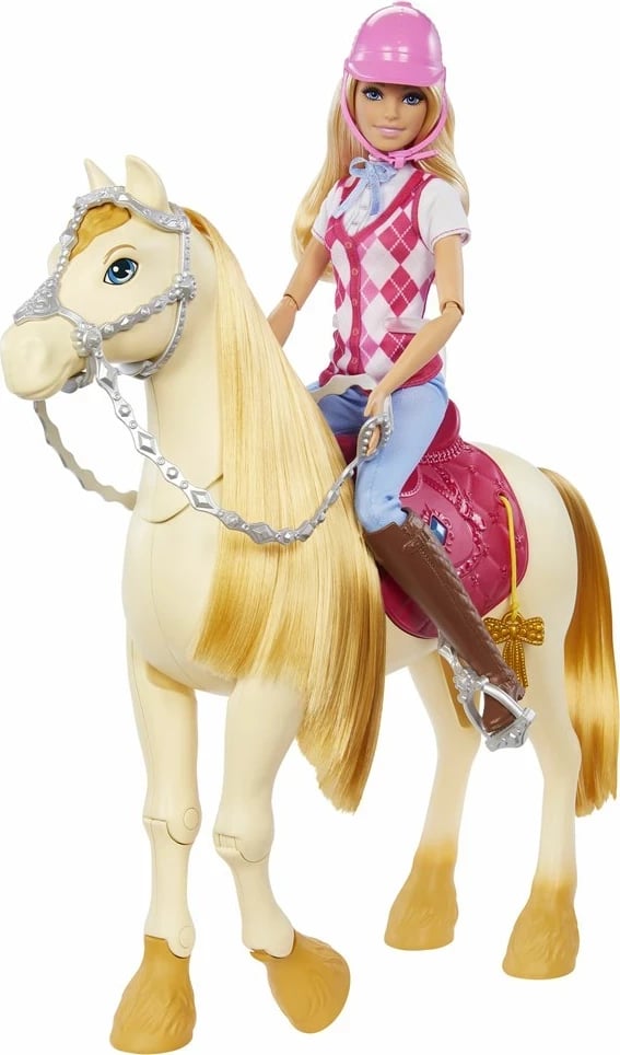 Kukull Barbie MATTEL Mysteries The Great Horse Chase Malibu me rroba kalërimi, shumëngjyrëshe