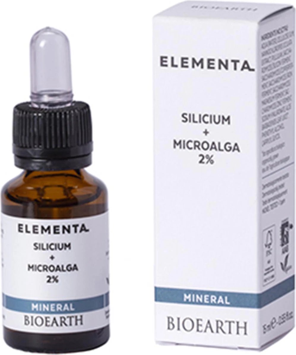 Koncentrat mineral për fytyrë Bioearth Elementa Silicium Microalga 15ml