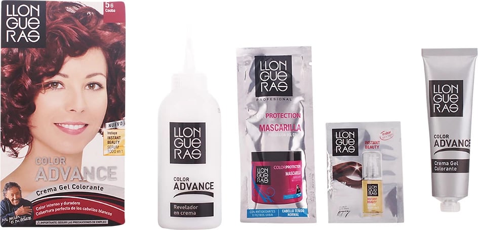 Ngjyrë flokësh LLONGUERAS Color Advance 5.6 unisex e kuqe e errët