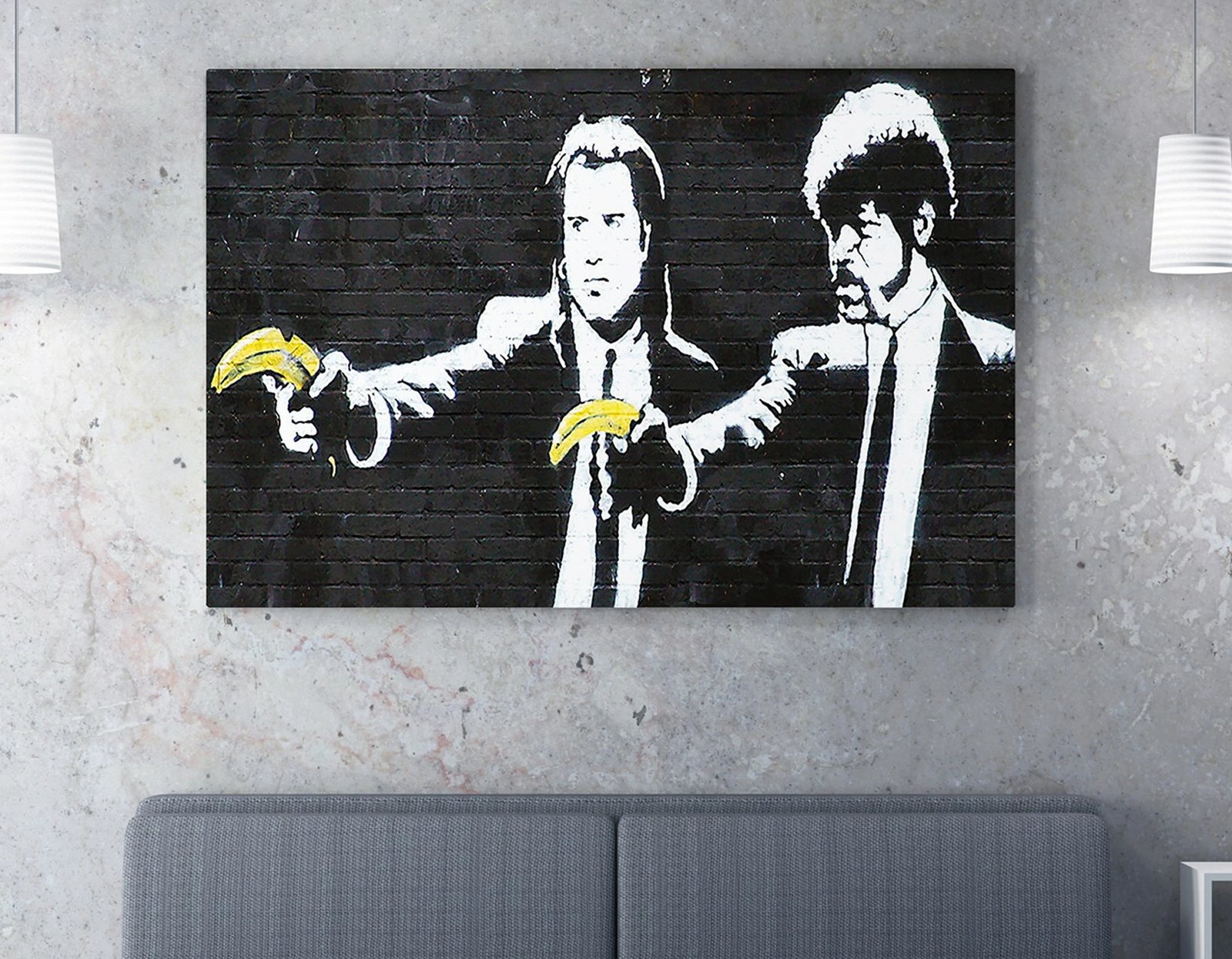 Pikturë dekorative në kanavacë, Banksy, shumëngjyrëshe, WY65, 50x70cm