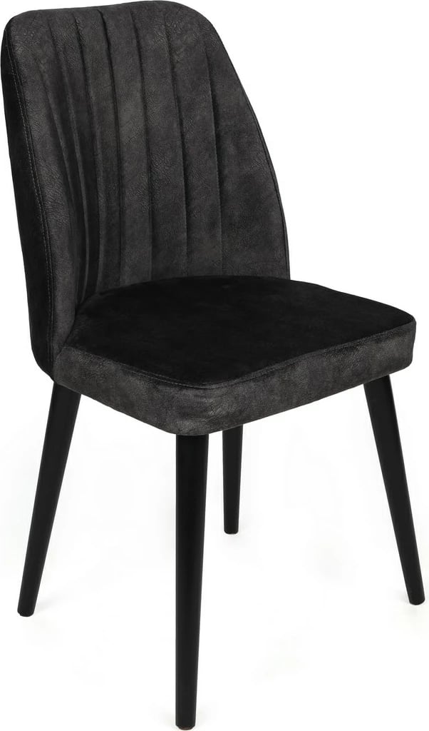 Set karrigesh (4 copë), Skye Decor, Alfa-437 V4, anthracite e zezë