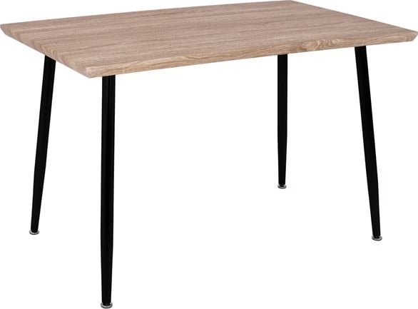 Tavolinë për ngrënie PALOMA FH8334.01, 120x70x76.5, sonoma, këmbë të zeza