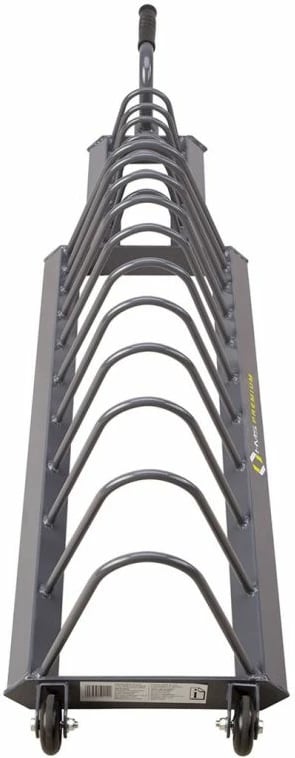 Karrocë peshash HMS për palestër, ngjyrë çeliku