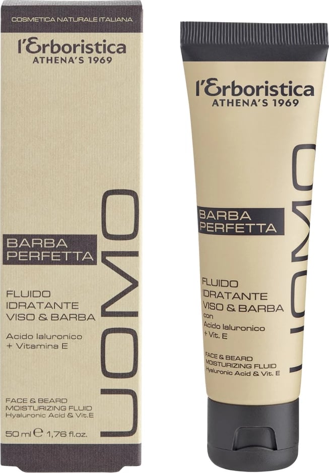 Fluid për fytyrë dhe mjekër L'Erboristica Uomo Classic për meshkuj 50ml