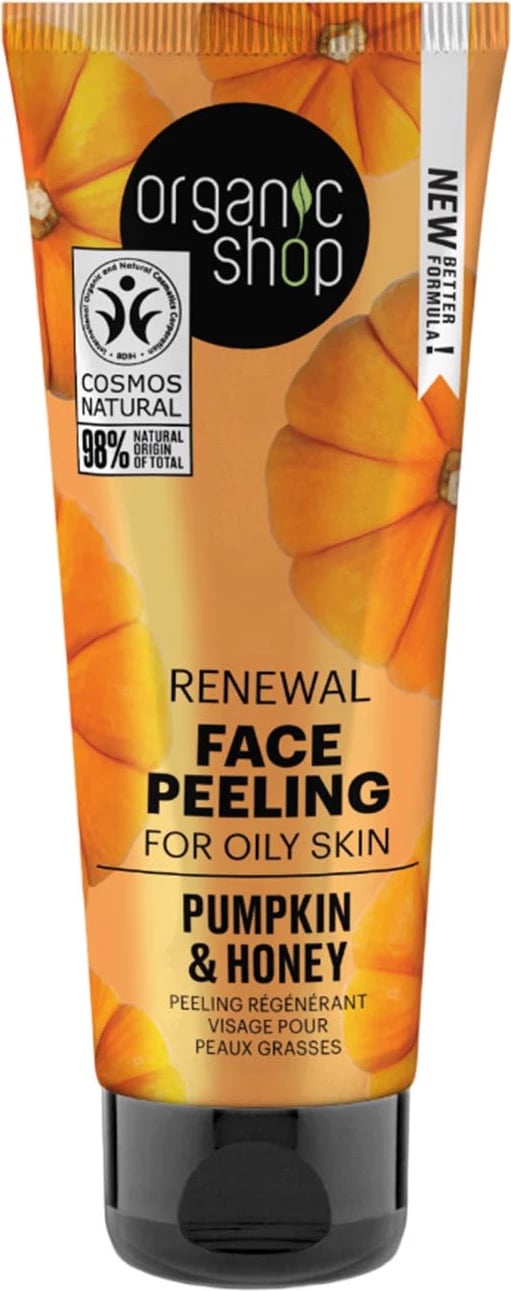 Peeling fytyre uniseks Organic Shop Pumpkin & Honey 75ml