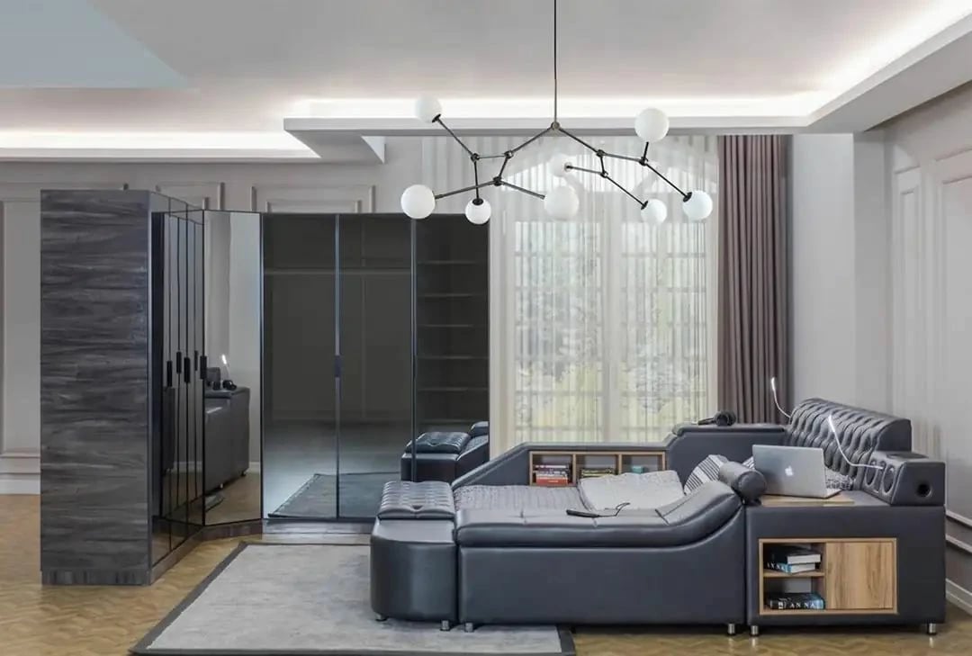 Krevat dopio, ngjyrë e zezë, Skye Decor Dorwell Smart