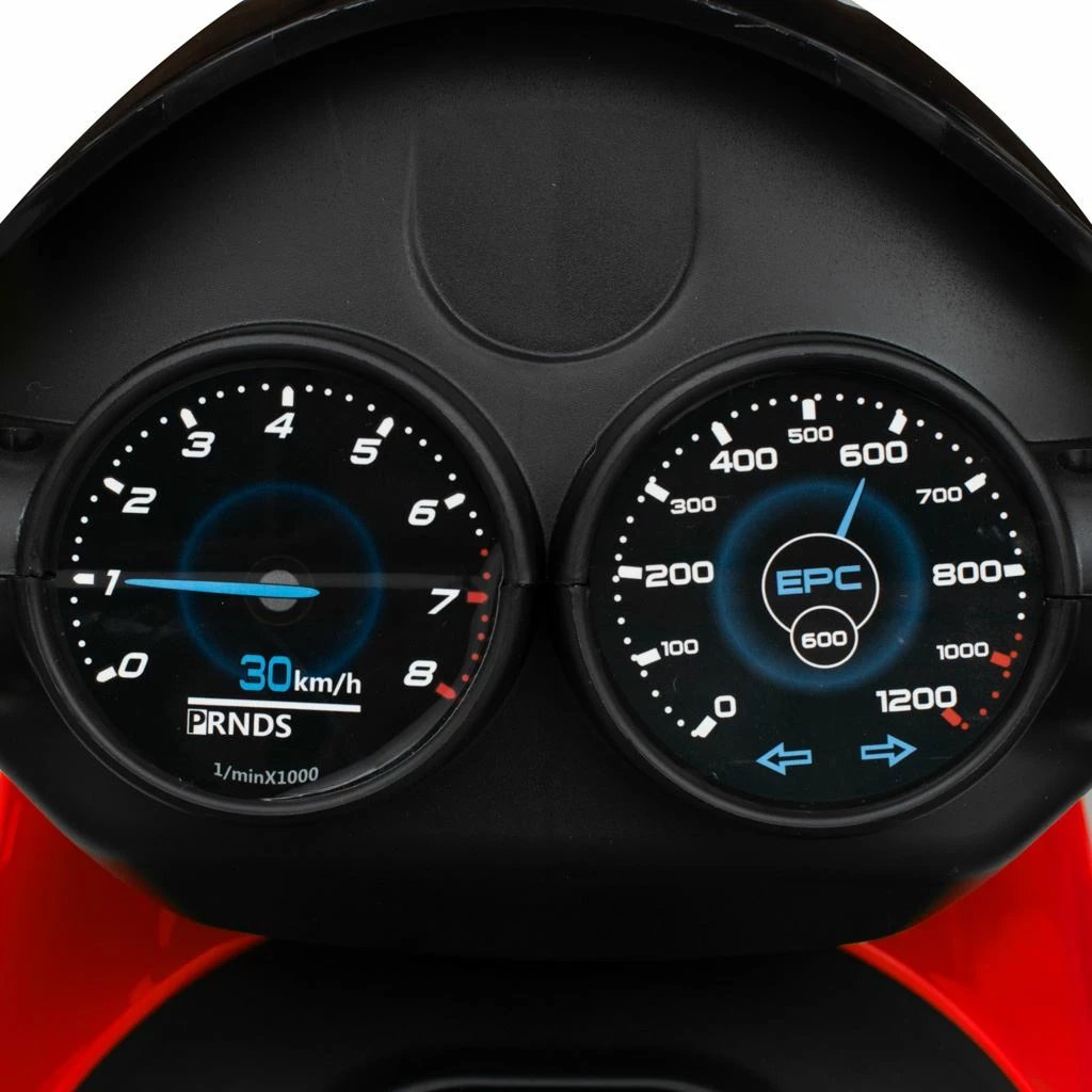 motoçikletë elektrike për fëmijë, BABY MIX, POLICE, 2x6V/24W, bateri 6V/7Ah, shpejtësi 2-4 km/h, e kuqe