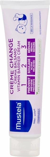 Krem trupi Mustela Bébé Vitamin Barrier Cream për fëmijë, 150ml Krem trupi Mustela Bébé Vitamin Barrier Cream për fëmijë, 150ml