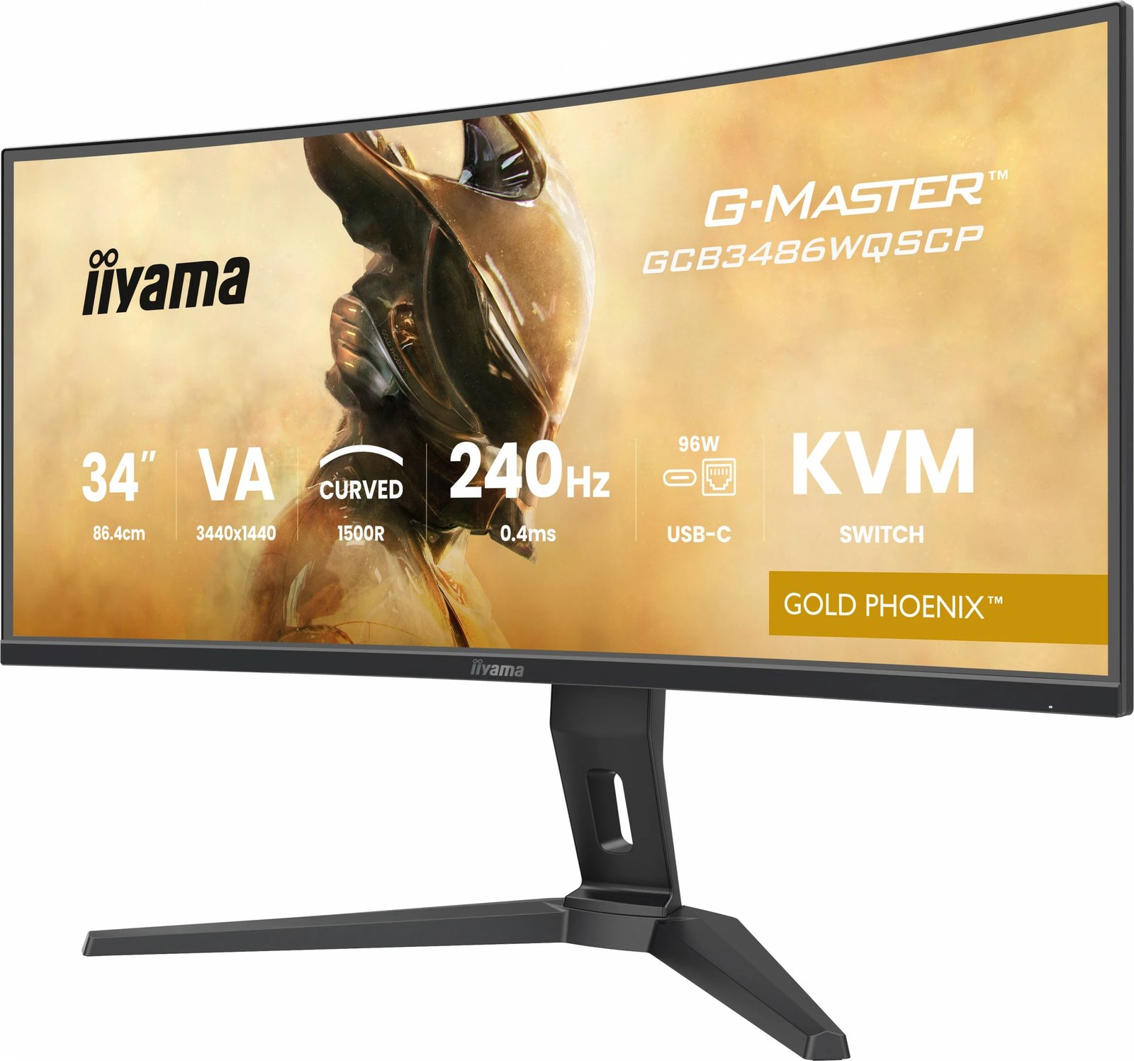 Monitor iiyama G-Master GCB3486WQSCP 34 inç, 3440x1440, 240Hz, KVM, i zi Monitor iiyama G-Master GCB3486WQSCP 34 inç, 3440x1440, 240Hz, KVM, i zi