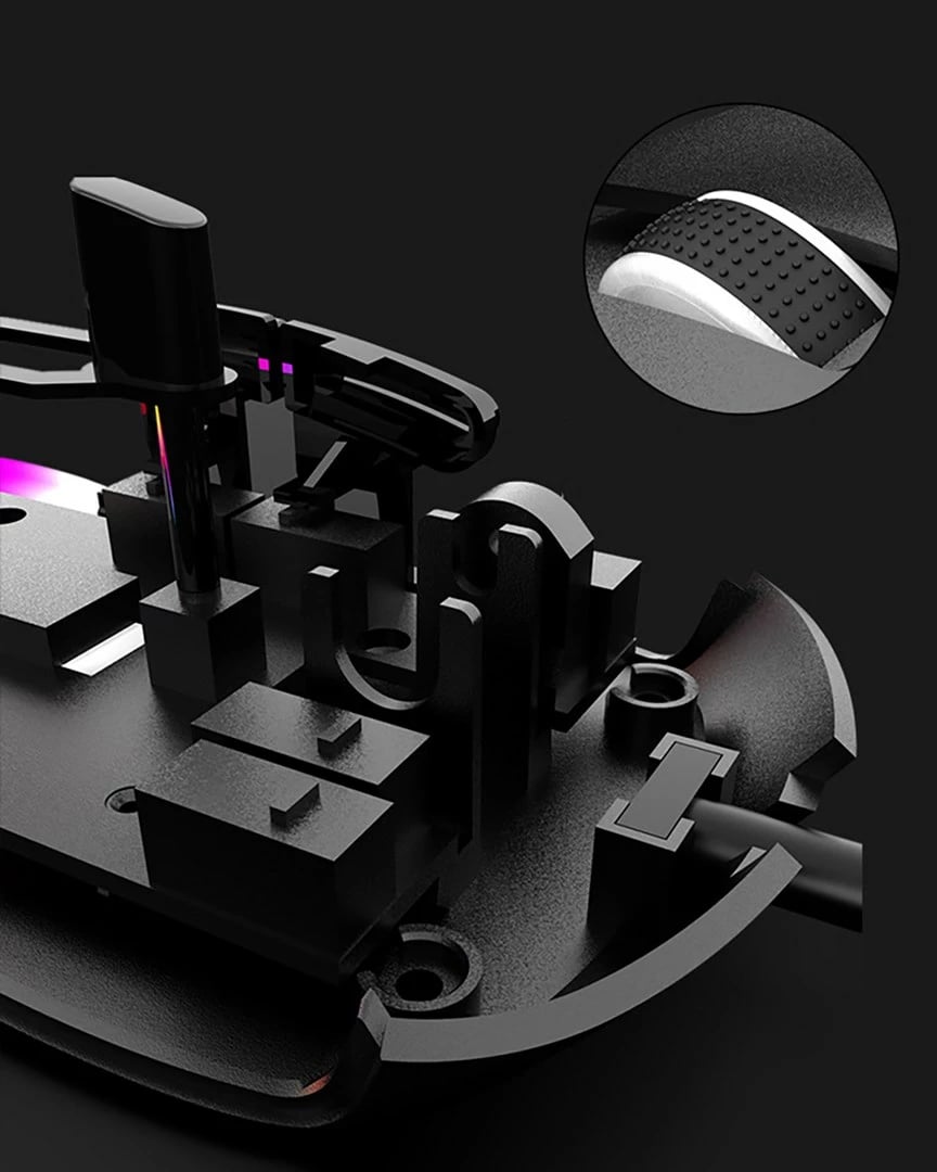 Maus wireless 2-në-1 Media tech MT1124, 3200 DPI, 6 butona, i zi