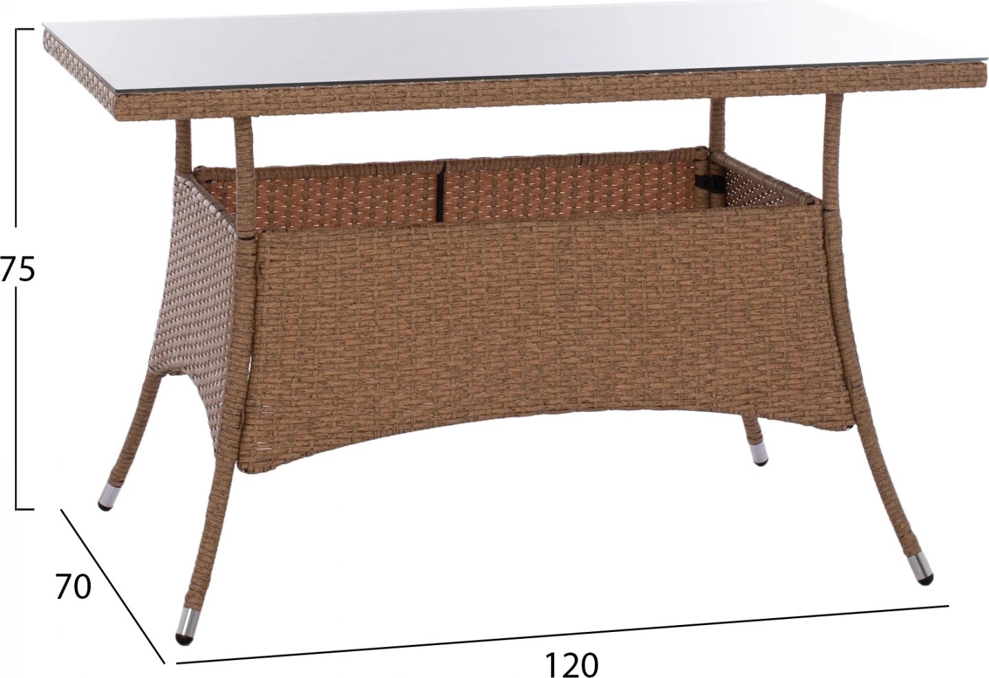 Set kopshti tavolinë & karrige FH11711.32, 5 pjesë, bezhë