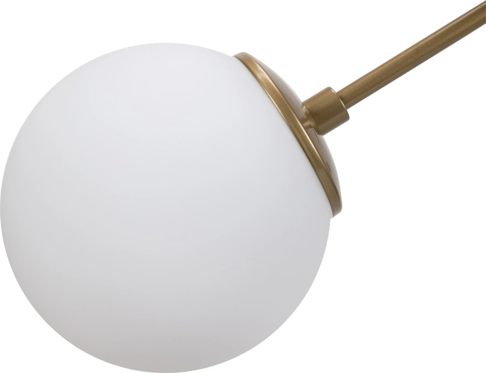 Llambë tavani skandinave, Opviq Damar - 6332, metal, xham, e verdhë dhe e bardhë, 44x15cm