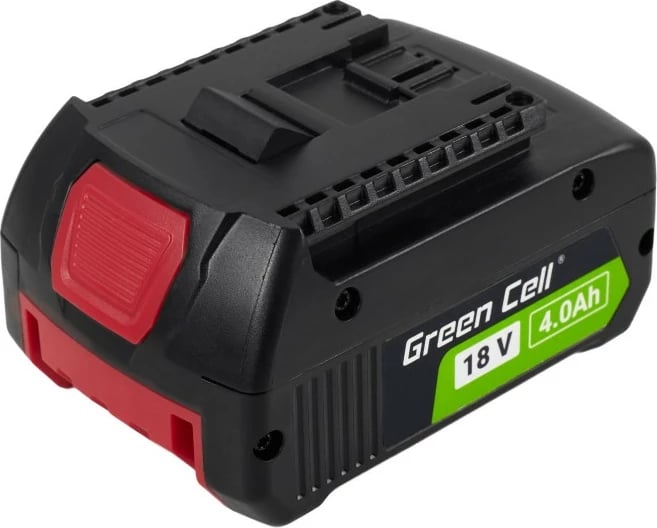 Bateri rikarikueshme Green Cell PTBO18V4 për vegla Bosch 18V, 4Ah, Li-Ion, e zezë