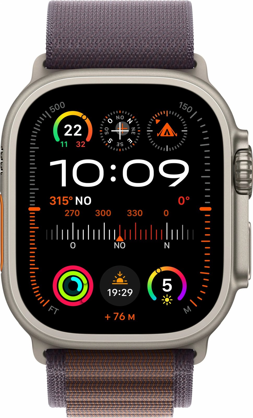 Smartwatch Apple Watch Ultra 2, OLED, 64 GB, GPS, kafe/purpurt