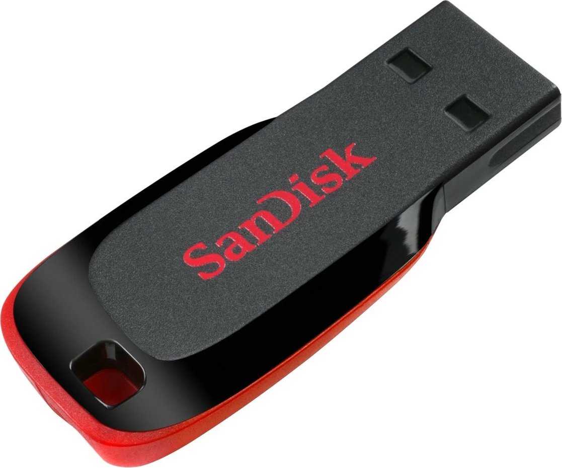 USB SanDisk Cruzer Blade 16 GB, USB Type-A, 2.0, Kuqe, Zezë