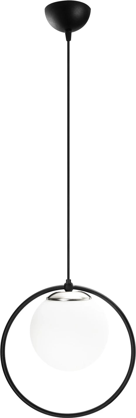 Llambë varëse moderne Opviq Dolunay, e zezë dhe e bardhë, 26x15cm