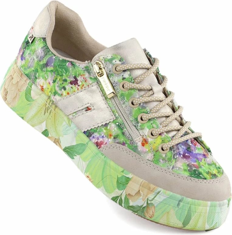 Këpucë platforme për femra Rieker, të gjelbra