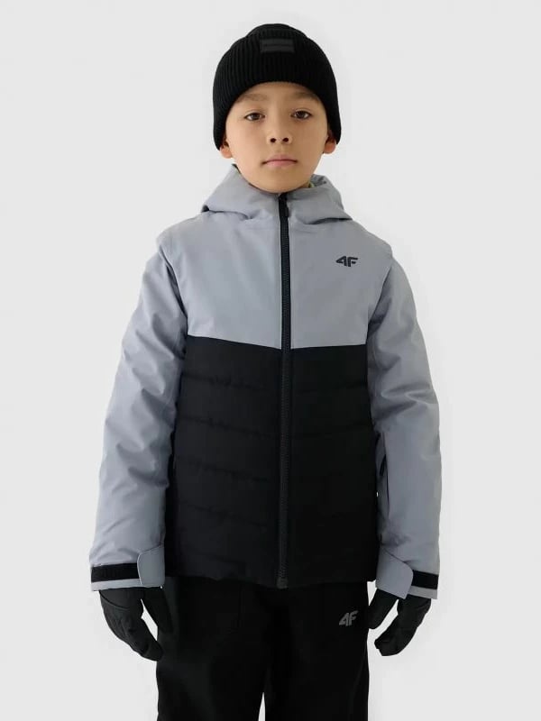 Jakne skijimi për fëmijë 4F, të zeza