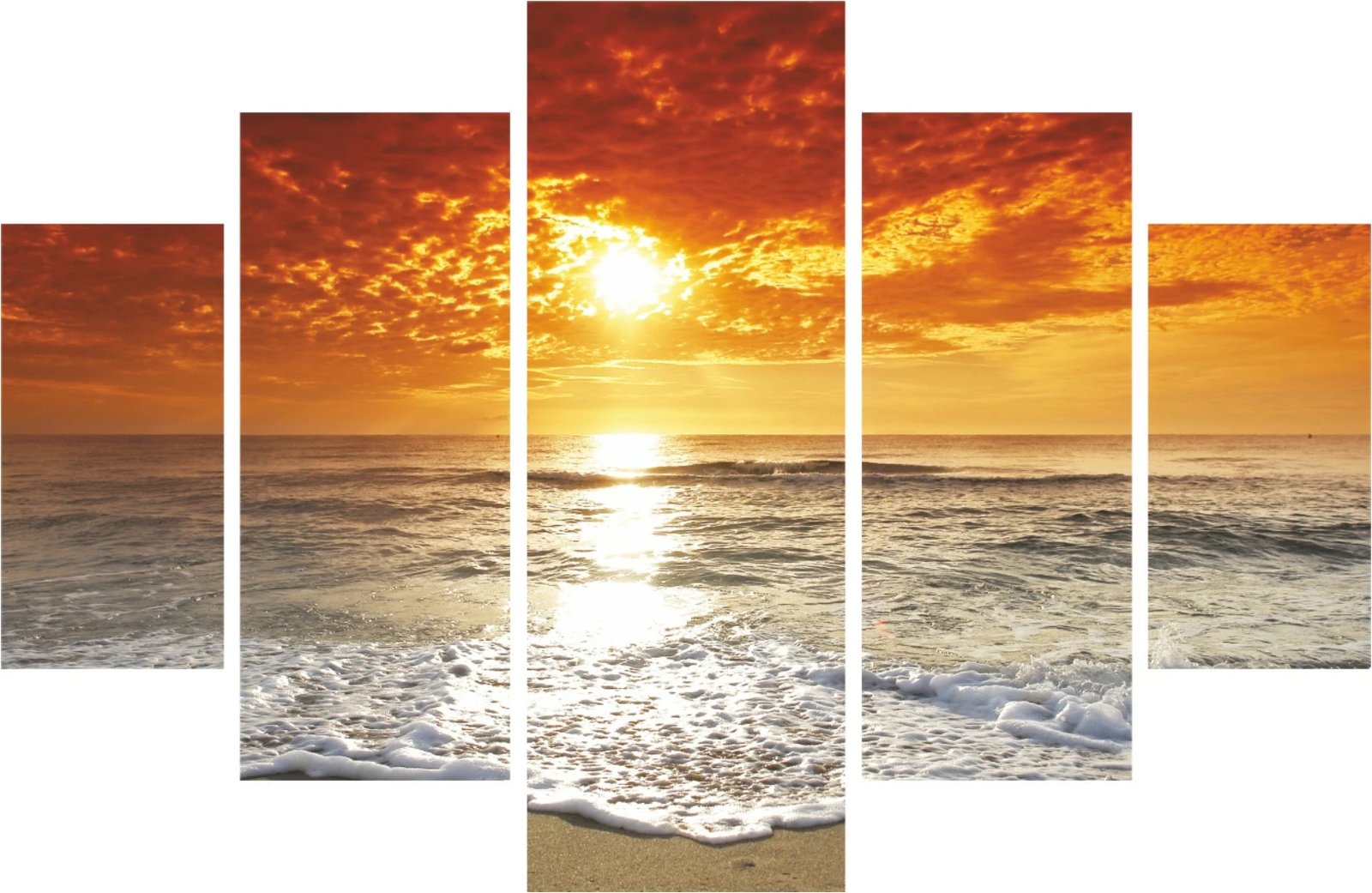 Pikturë dekorative MDF (5 pjesë), Wallity, 5MDF4520_60100, 100x60cm