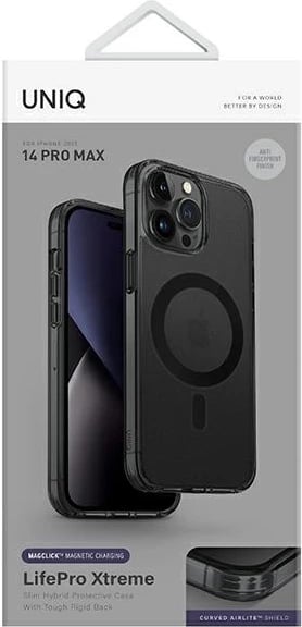 Mbështjellës UNIQ LifePro Xtreme Magclick për iPhone 14 Pro Max, i zi
