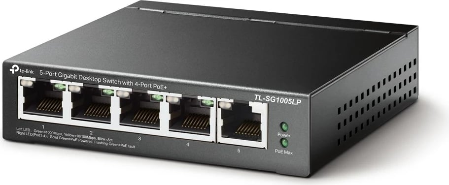 Switch,TP-Link TL-SG1005LP, e zezë