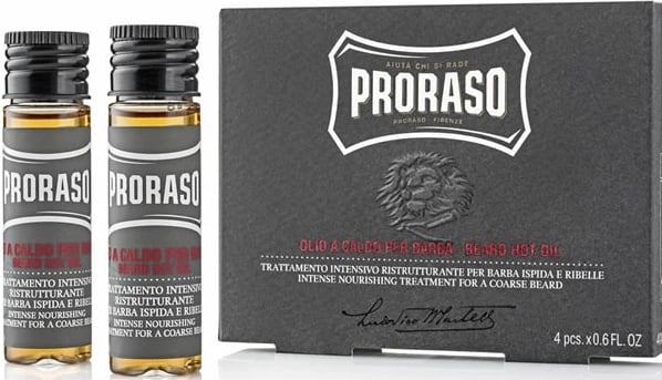 Vaj i nxehtë për mjekër Proraso 4x17ml unisex