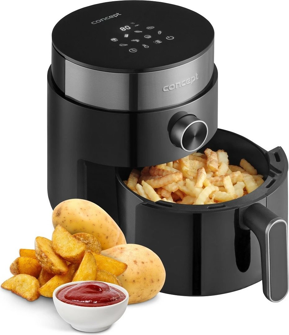 Furrë me ajër të nxehtë Concept FR2500, 2.5L, E zezë