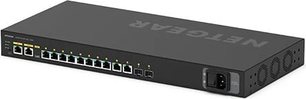 Switch NETGEAR M4250 12-P AV Line POE+, 10 porte Gigabit, rackmount, i zi