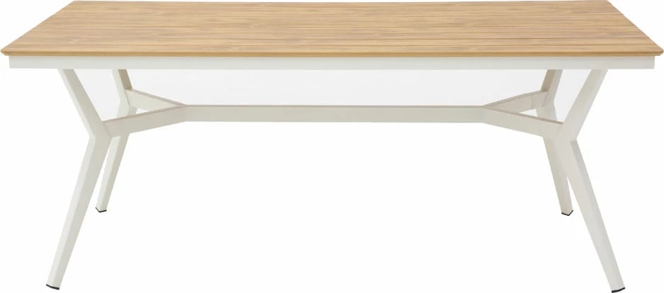 Tavolinë Bridge, e bardhë-natyrale, 180x90x75cm