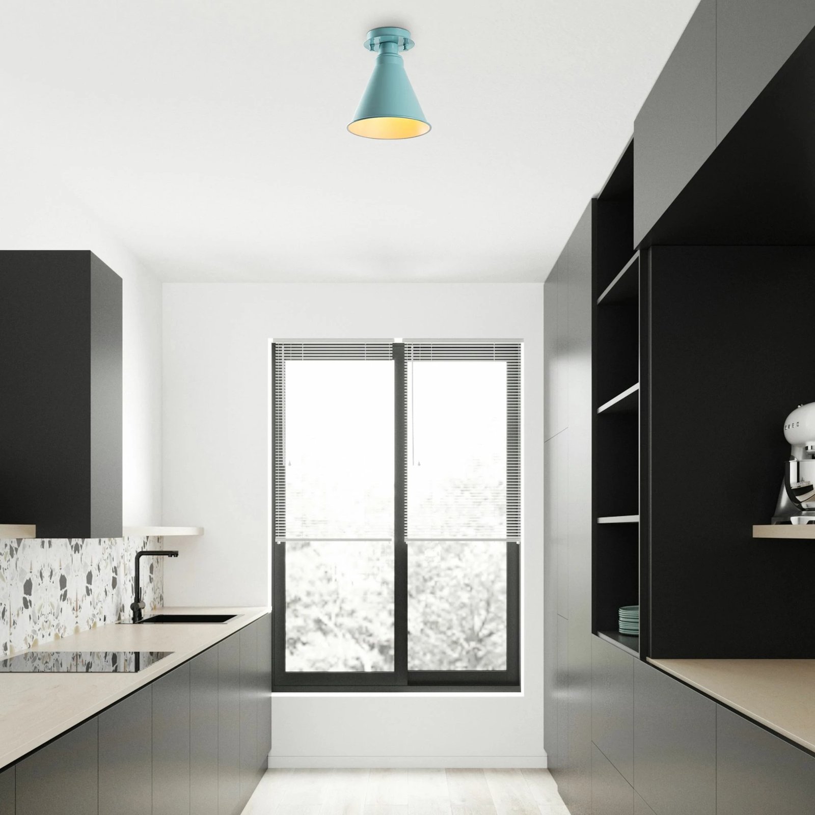 Llambë tavani Opviq, Veysel - N - 679, ngjyrë turquoise