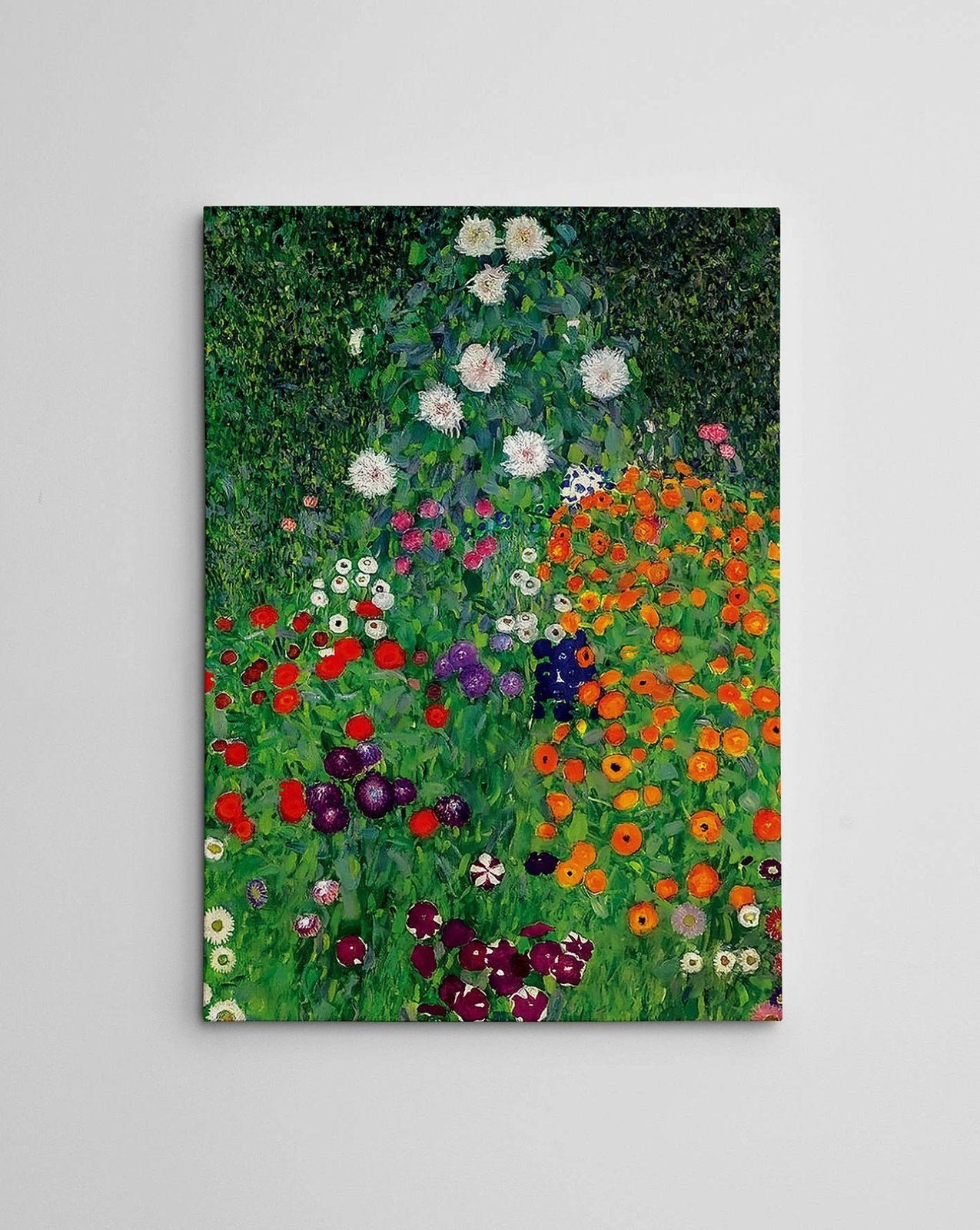 Pikturë dekorative në kanavacë, Flower Garden nga Gustav Klimt, shumëngjyrëshe, 50x70cm, WY160