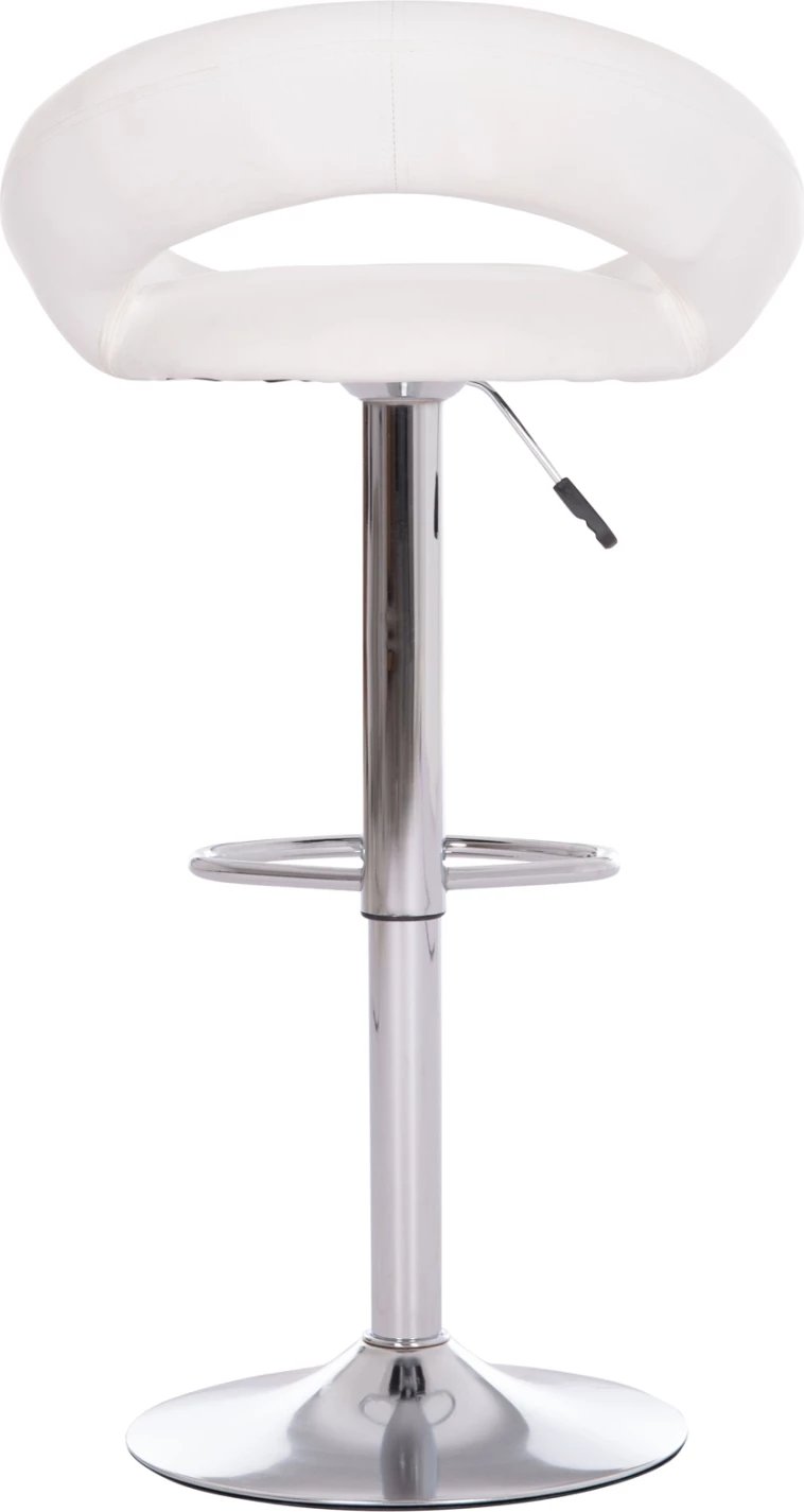 Karrige për bar rrotulluese REA, lëkurë PU e bardhë, me amortizator, 54x47x96cm, set prej 2 copë