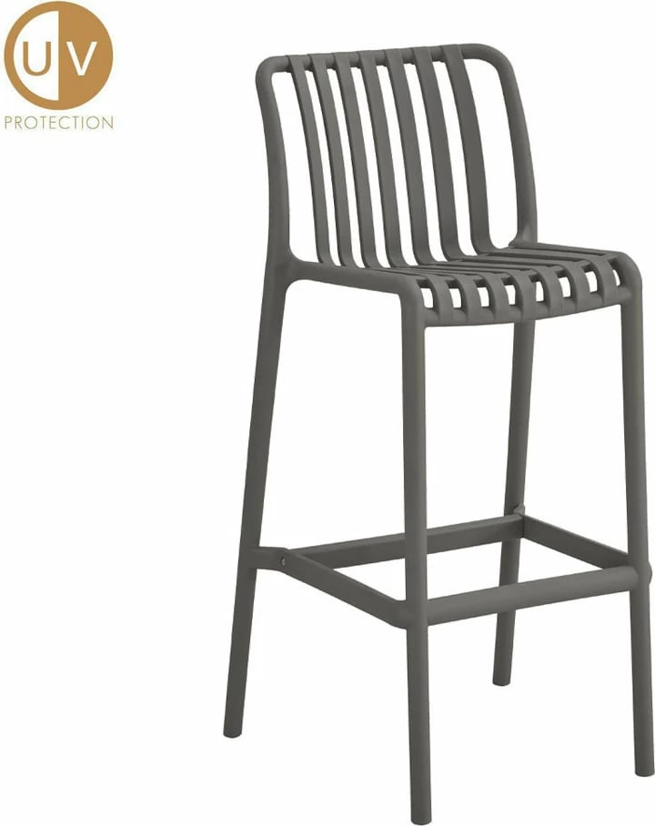 Karrige për bar Sticky, ngjyrë gri, 47x38x103.5 cm