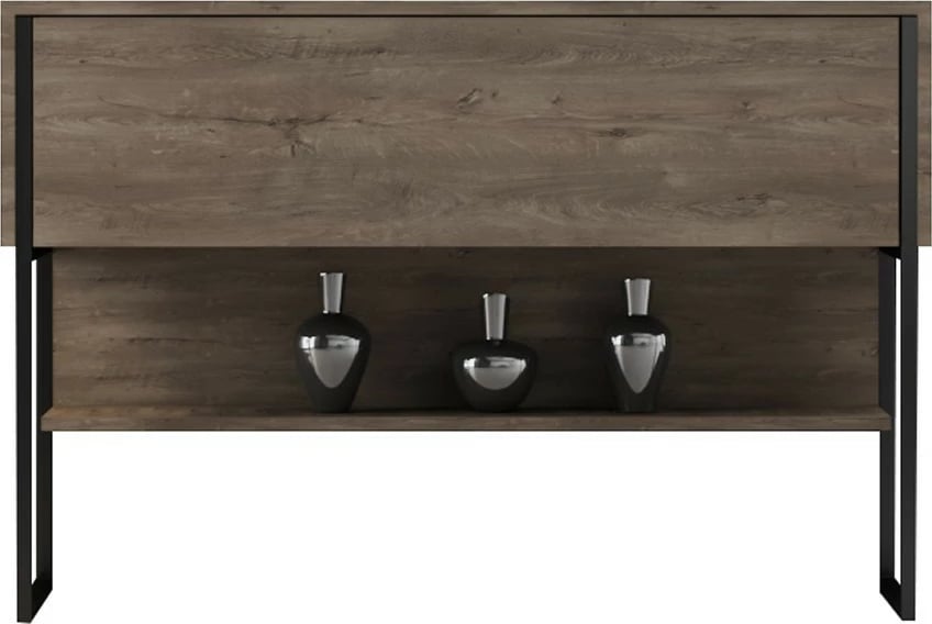 Komodë Hanah Home, Luxe, e zezë dhe arre