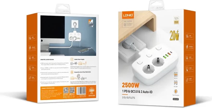 Prizë E Rrymës LDNIO SE2435 Prizë E Rrymës LDNIO SE2435