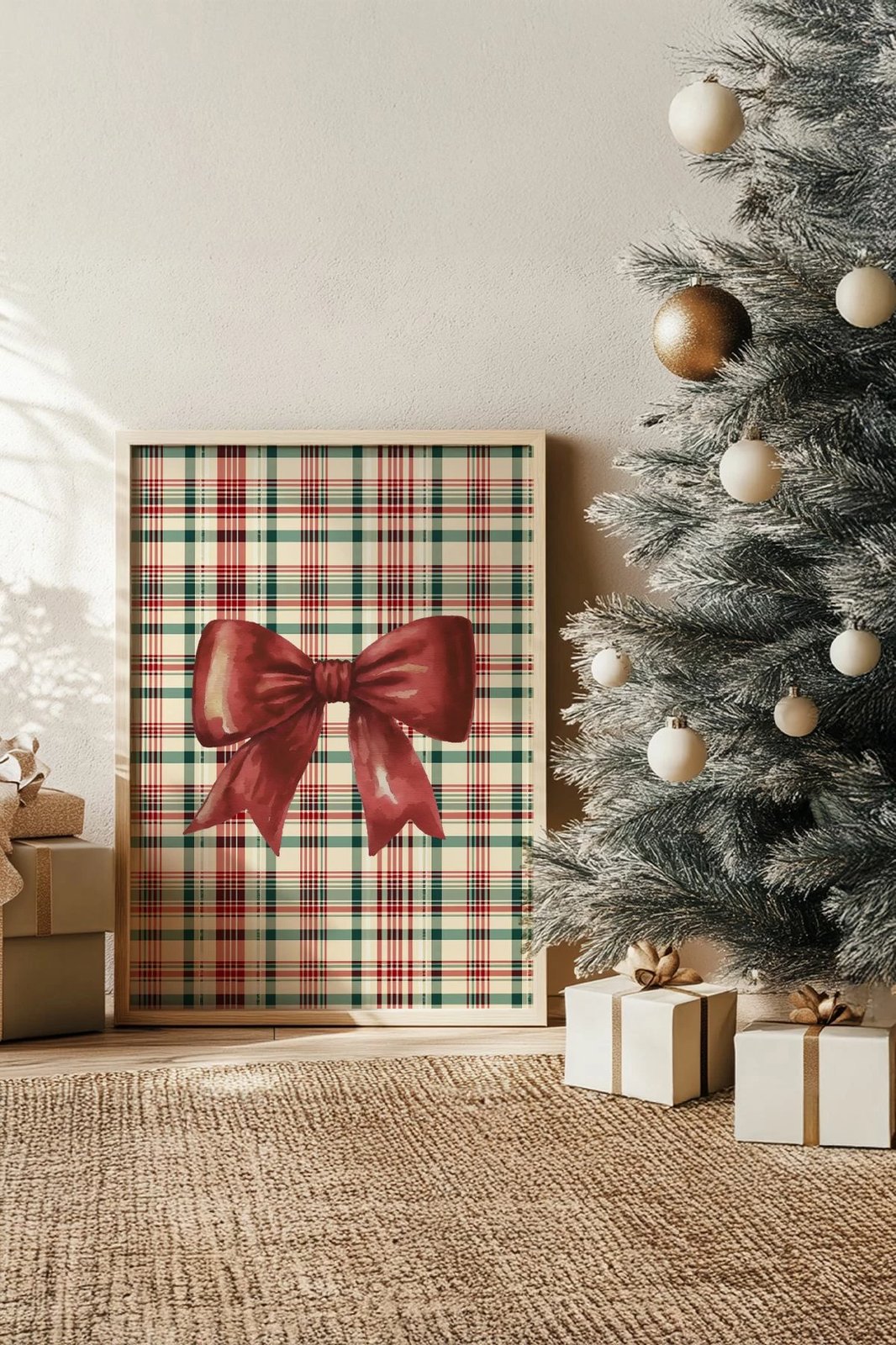 Pikturë dekorative me kornizë, shumëngjyrëshe, Wallity, Nwyearsngmdl39, 33x48cm