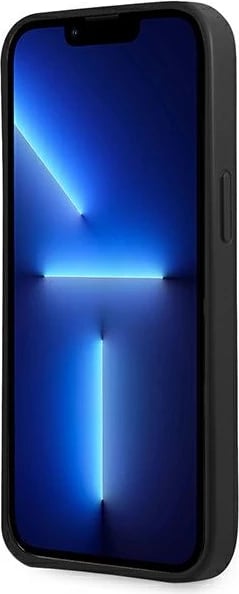 Mbështjellës Guess SaffianoTriangle Logo për iPhone 14 Plus 6.7", i zi Mbështjellës Guess SaffianoTriangle Logo për iPhone 14 Plus 6.7", i zi