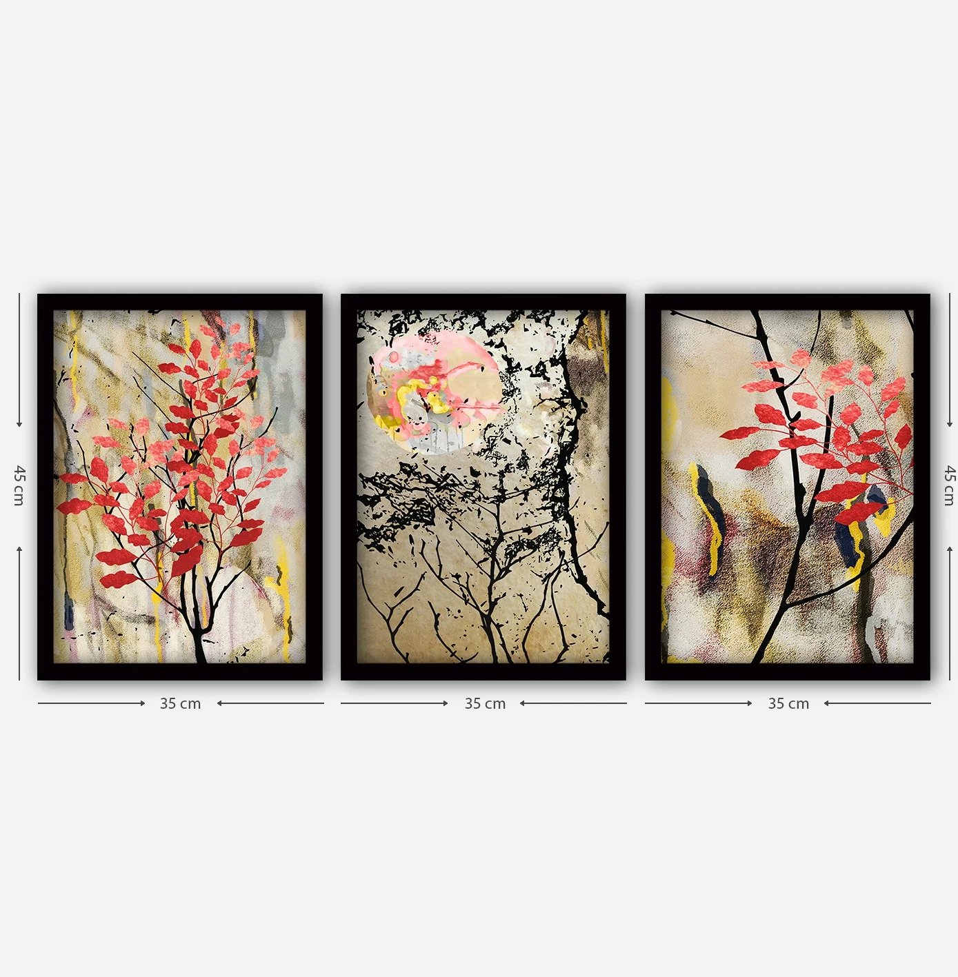 Pikturë dekorative me kornizë (3 pjesë), Wallity, 3SC134