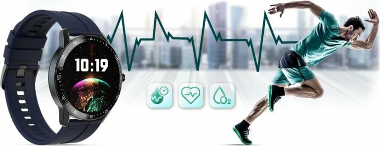 Smartwatch unisex G.ROSSI, zi e kaltër