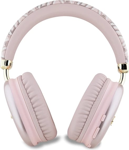 Kufje Bluetooth Guess GCube Metallic Script Logo, On-ear, 32 orë, Rozë Kufje Bluetooth Guess GCube Metallic Script Logo, On-ear, 32 orë, Rozë