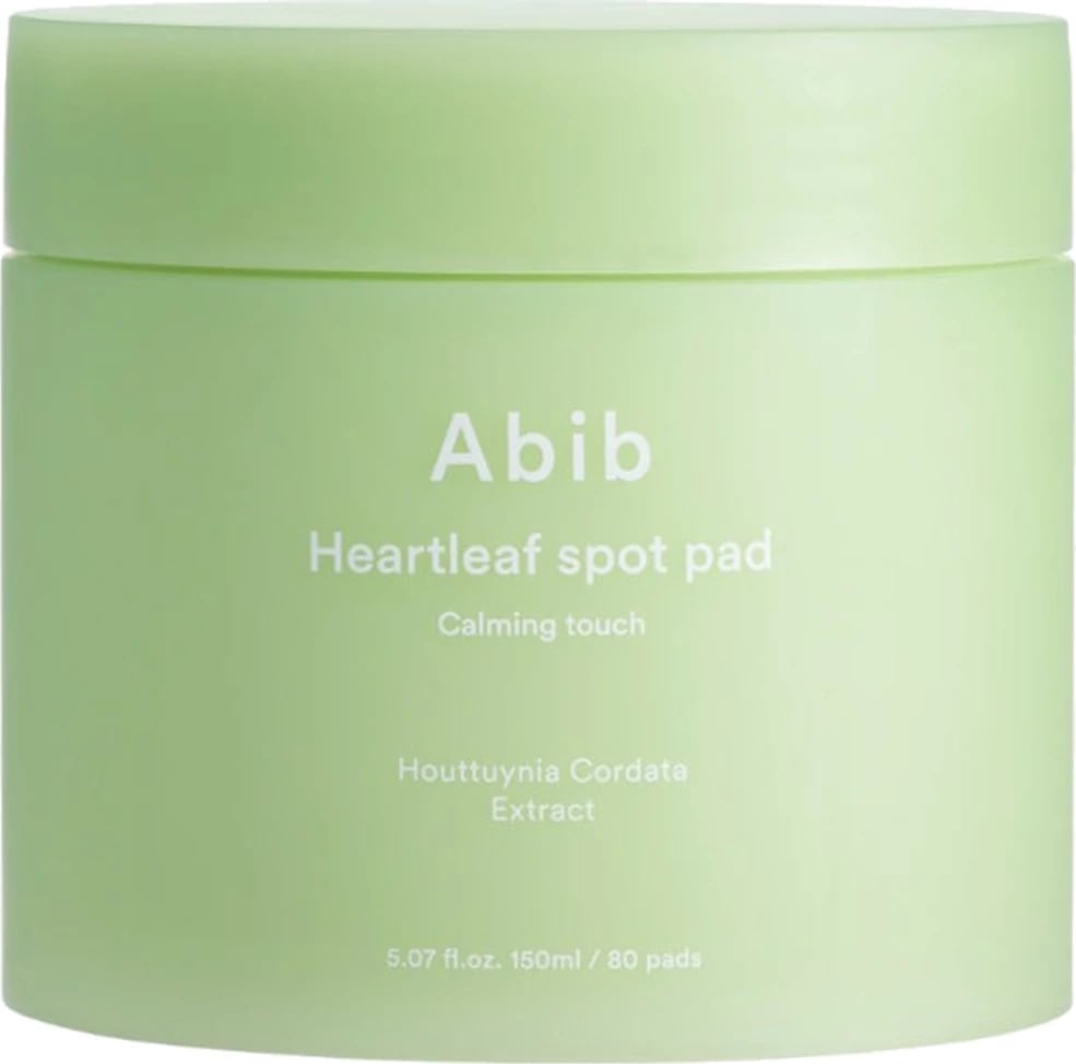 Copa të lagura për fytyrë Abib Heartleaf Spot Pad Calming Touch për femra, 80 copa