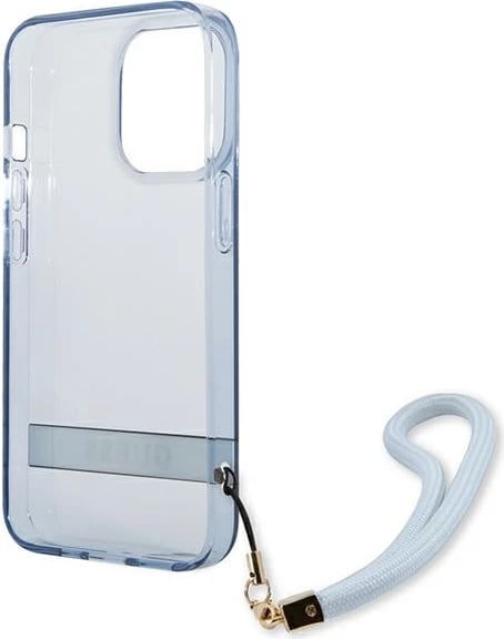 Mbështjellës Guess GUHCP13LHTSGSB për iPhone 13 Pro / 13, hardcase, Translucent Stap, Blu Mbështjellës Guess GUHCP13LHTSGSB për iPhone 13 Pro / 13, hardcase, Translucent Stap, Blu