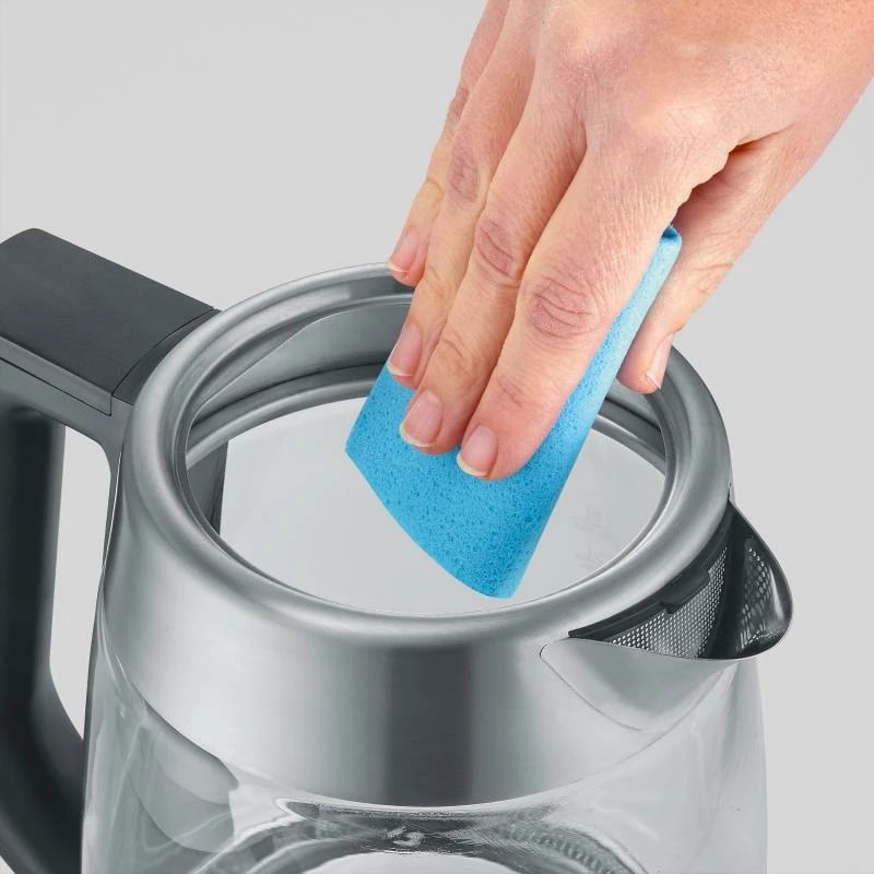 Çajnik elektrik, Severin WK 3480, 1.7L, qelq, argjendtë/zi/bardhë