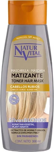 Maskë për flokë Naturaleza Y Vida Toner Hair Mask Blonde, 300ml