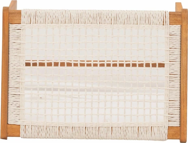 Karrige për bar Mesh, e bardhë-natyrale, 57x41x35.5