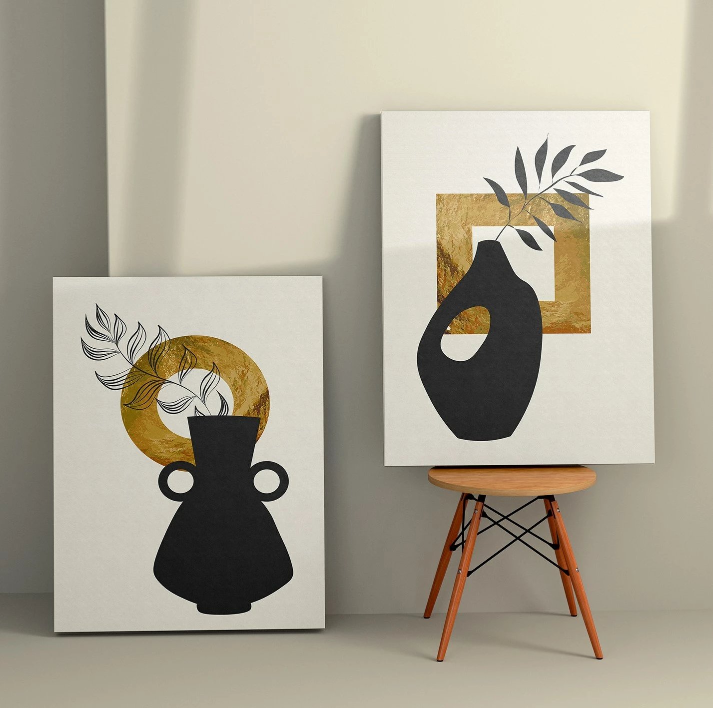 Pikturë dekorative në kanavacë (2 copë), Wallity, 2KNV4279, 50x70